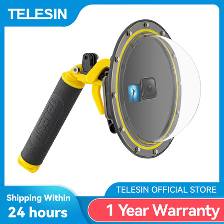 TELESIN 6 Inch Dome Port GoPro Hero 9-13 &ndash; 30M Waterproof