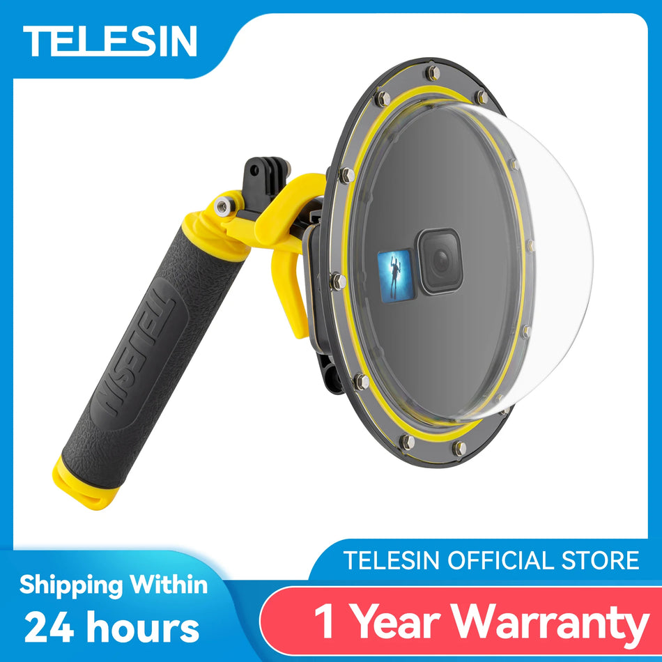 TELESIN 6 Inch Dome Port GoPro Hero 9-13 &ndash; 30M Waterproof