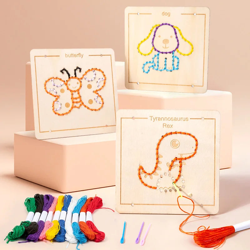 BZS00449 Embroidery Threading Game &ndash; Fine Motor Skills