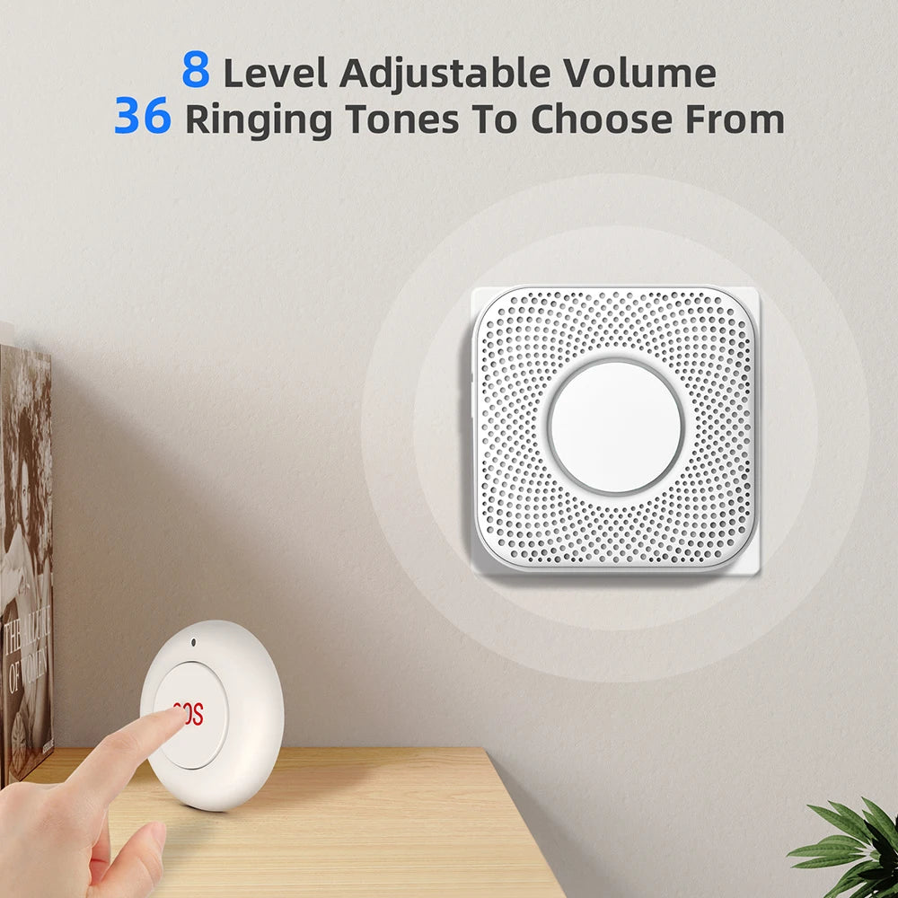 Wireless SOS Button - Mini Lightweight Panic Alert System