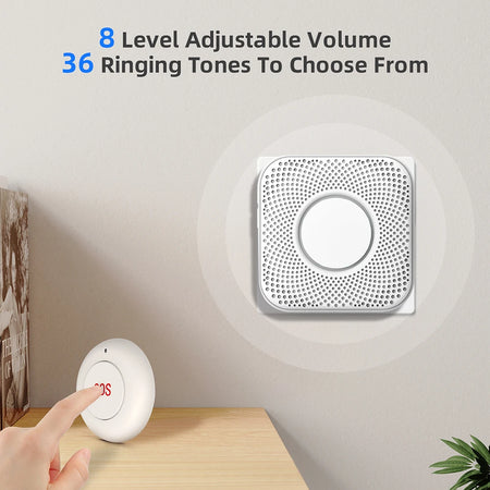 Wireless SOS Button - Mini Lightweight Panic Alert System