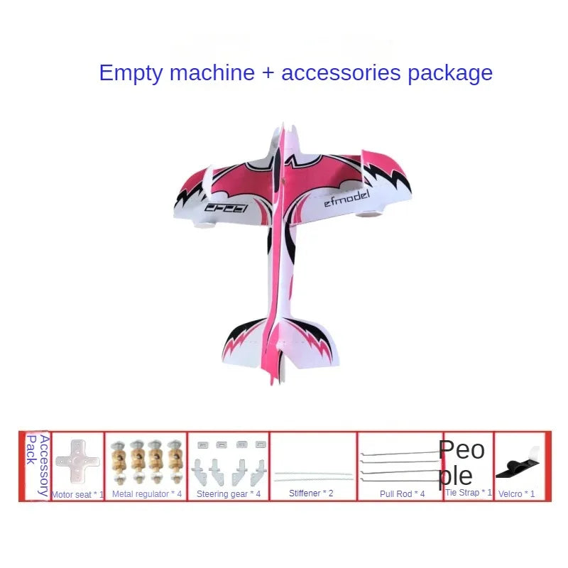 3D Mercury Fixed Wing RC Plane DIY Kit KIT Red and white