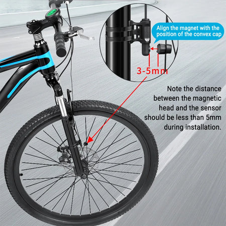 Lixada Wired Bike Speedometer Round &ndash; Waterproof IPX6