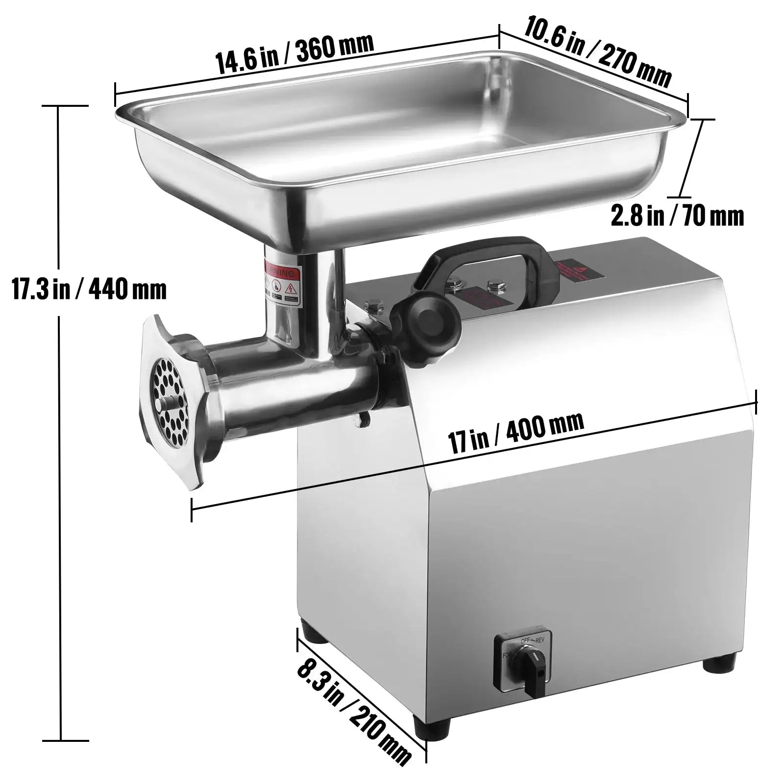 Industrial Meat Grinder 650W Sausage Maker 1100W / france