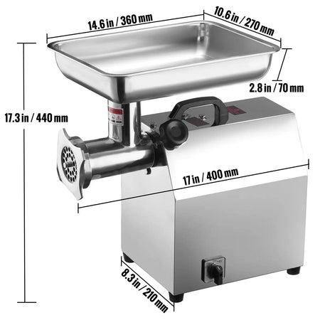 Industrial Meat Grinder 650W Sausage Maker 1100W / france