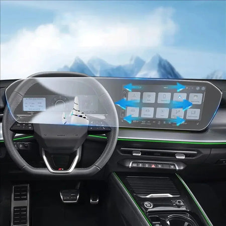 Pre Cut TPU Center Console Protective Film With Self Healing For Audi Q5 2025 by InterCyprus Trading Ltd