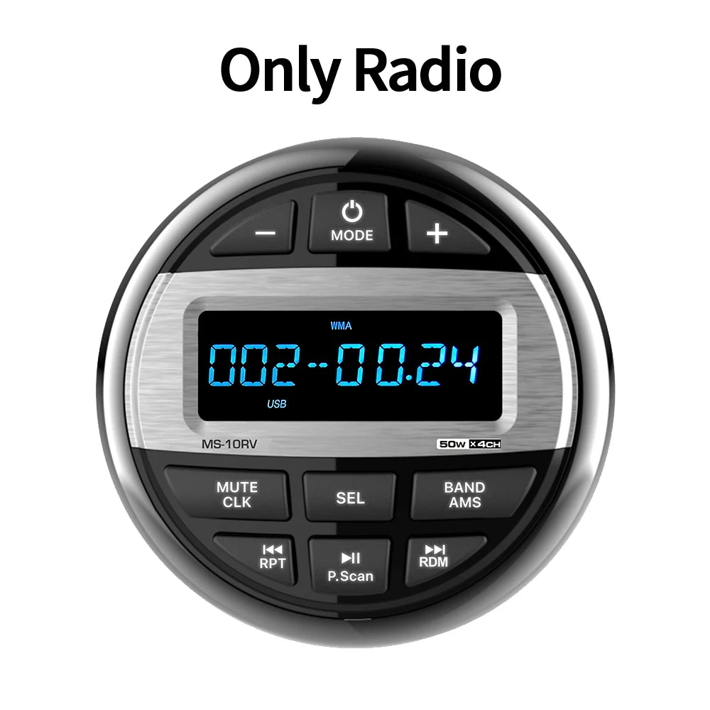 Boat Radio MP3 Media Player - Waterproof Bluetooth Stereo radio