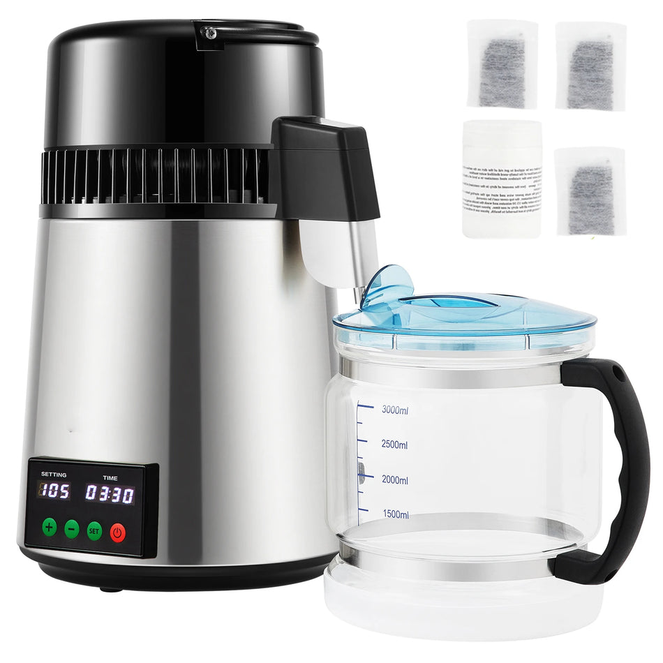 SucceBuy Purificador de Agua Destilador Dispensador de 4L Pantalla Táctil