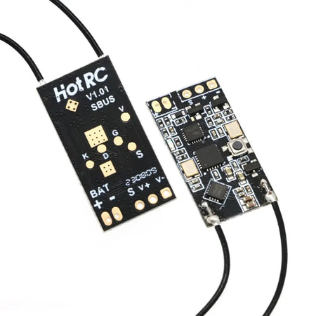 HOTRC 2.4Ghz F-04A F-06A F-08A F-01A F-04AT F-06AT F-08AT F-01AT with Gyro Light 4/6/8Ch Rc Receiver for Hotrc Rc Transmitter by InterCyprus Trading Ltd