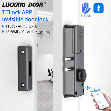 RX2052-tuya Bluetooth Card Lock &ndash; No Drill Concealed Install RX2052-TTLOCK