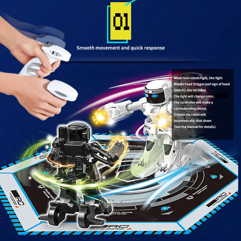 Ρομπότ Μάχης Πυγμαχίας με Απομακρυσμένο Χειριστήριο 2.4G, Ανθρωποειδές Παιχνίδι