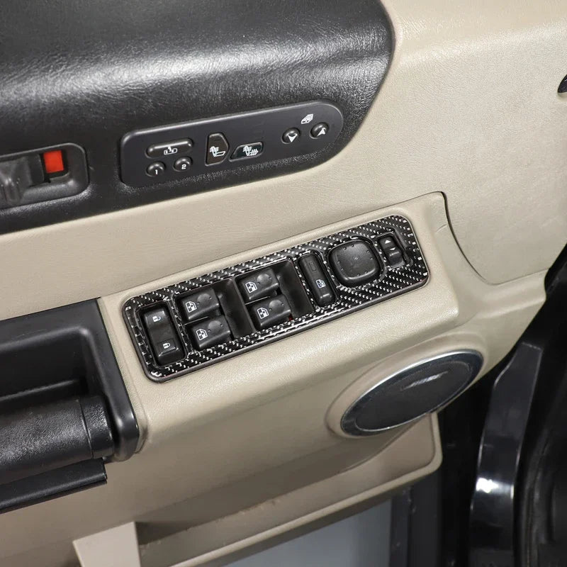 Hummer H2 2003 2007 Pegatinas de panel elevador de fibra de carbono suave