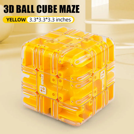 3D Maze Magic Cube &ndash; Educational Stress Relief Puzzle Toy BZS00614 Y