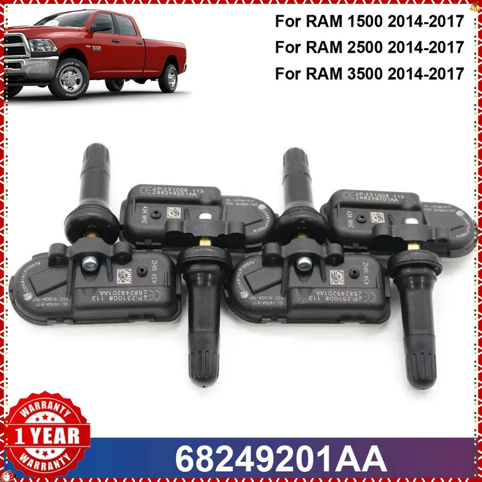 TPMS 434MHz Tire Pressure Sensor for Jeep Cherokee,Ram 1500/2500/3500 2014-2017