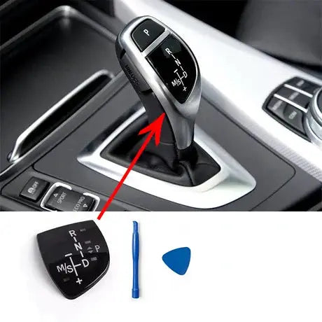 Car Gear Shift Knob Panel For BMW 1 2 3 4 5 7 Series F10 F11 F01 F02 X1 X3 X4 X5 X6 M3 M5 F30 F32 F48 F16 Interior Modification by InterCyprus Trading Ltd