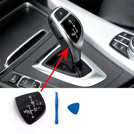 Car Gear Shift Knob Panel For BMW 1 2 3 4 5 7 Series F10 F11 F01 F02 X1 X3 X4 X5 X6 M3 M5 F30 F32 F48 F16 Interior Modification by InterCyprus Trading Ltd