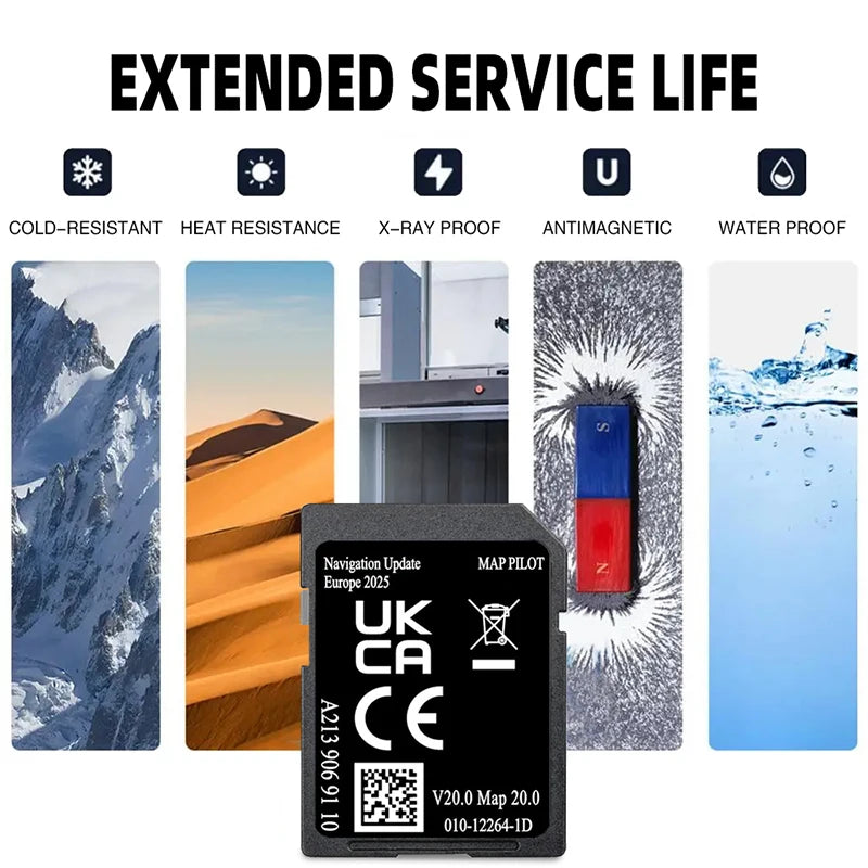 Map Pilot A213 V20 Europe Sat Nav SD Card &ndash; Anti Fog Film