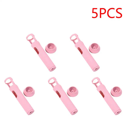 Silicone Anti Roll Mic Stand Case Non Slip For JBL PartyBox 5PCS Pink