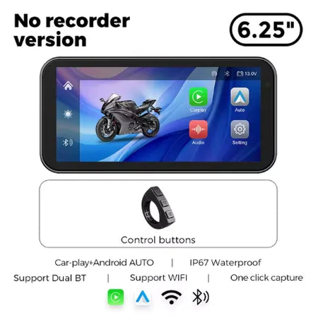 TOTNG 6.25 Inch Portable Smart Display &ndash; IP67 Waterproof Navigation with Dual Bluetooth M8QC-1S / 64G