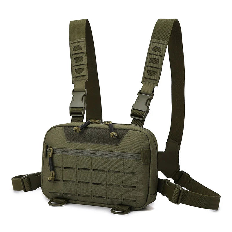 Men's Tactical Molle Chest Bag &ndash; Versatile Front Rig Pouch Green / Other