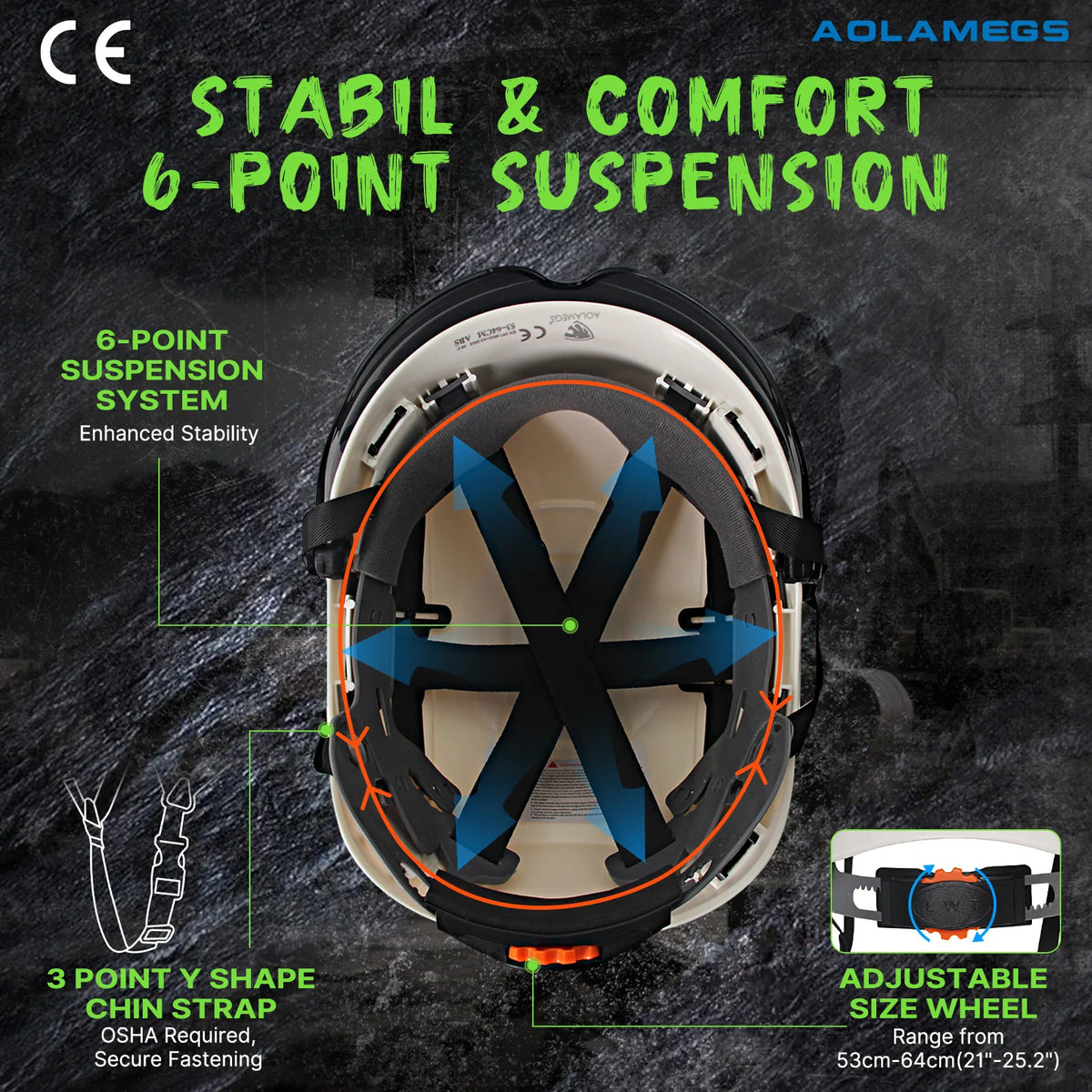 Aolamegs SF07 Safety Helmet &ndash; Lightweight Breathable ABS