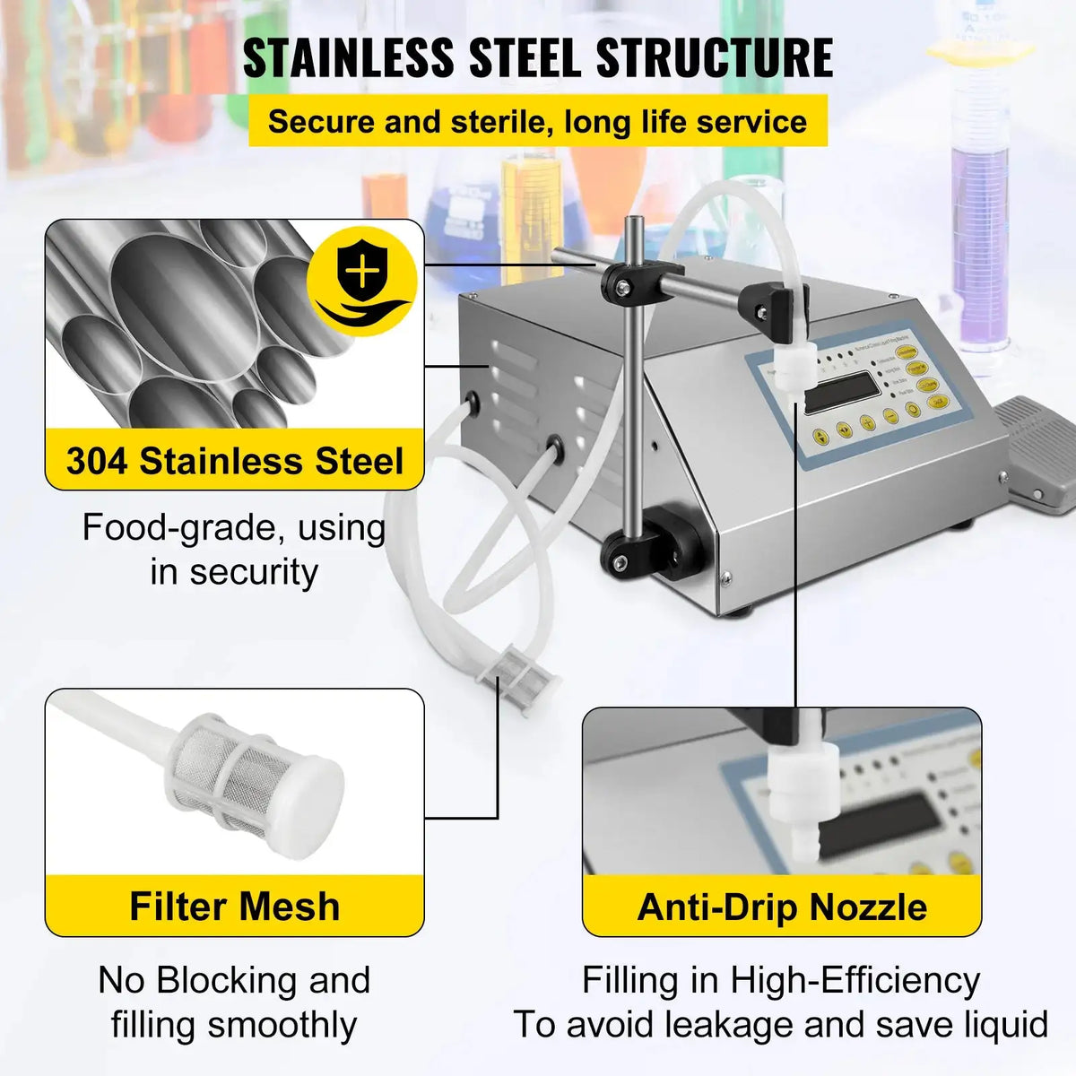 Digital Liquid Filling Machine 5 To 3500 Ml