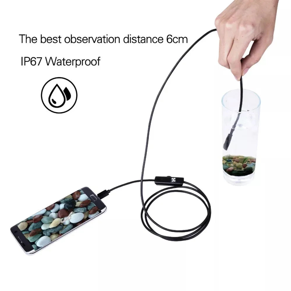 7.0mm Endoscope Camera 3in1 Type-C Micro USB &ndash; Waterproof