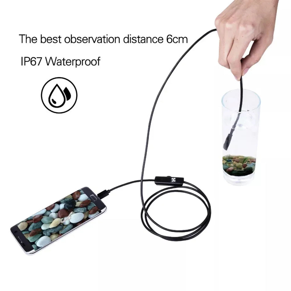 7.0mm Endoscope Camera 3in1 Type-C Micro USB &ndash; Waterproof