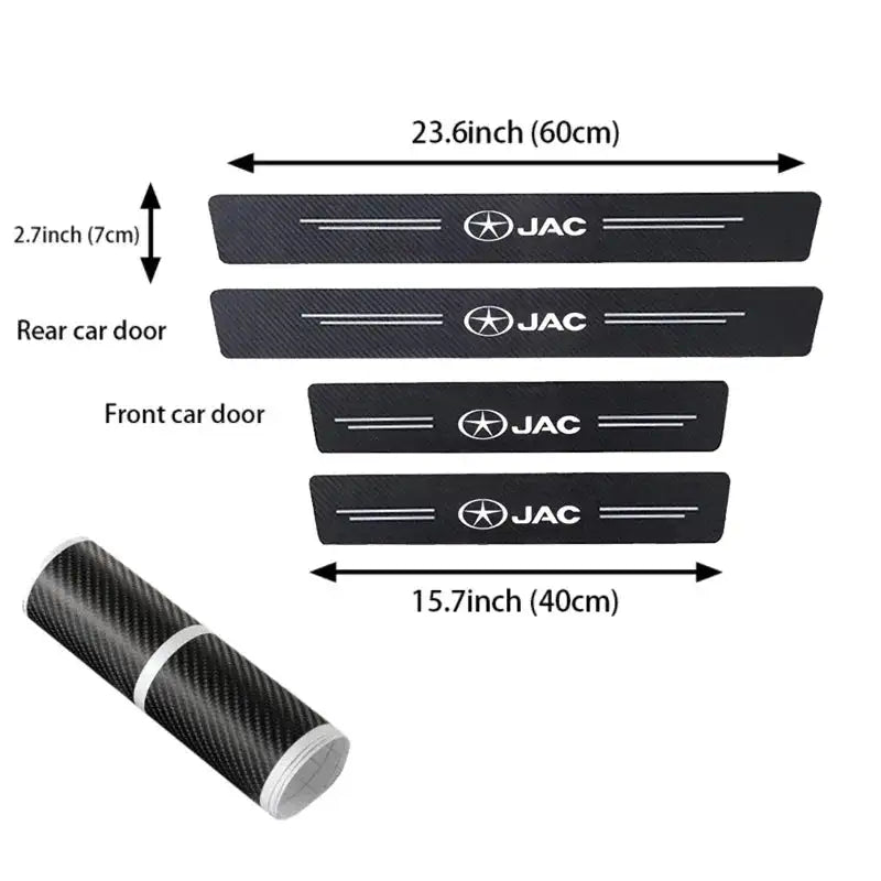 Carbon Fiber Car Door Sill Protectors 4Pcs For JAC S2 S3