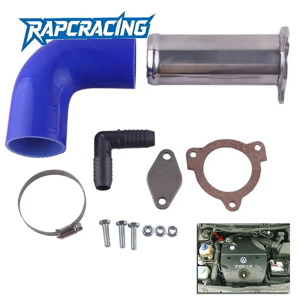 CNC Machined Block Off Pipe Kit for VW Jetta Golf MK5 05-06 by InterCyprus Trading Ltd