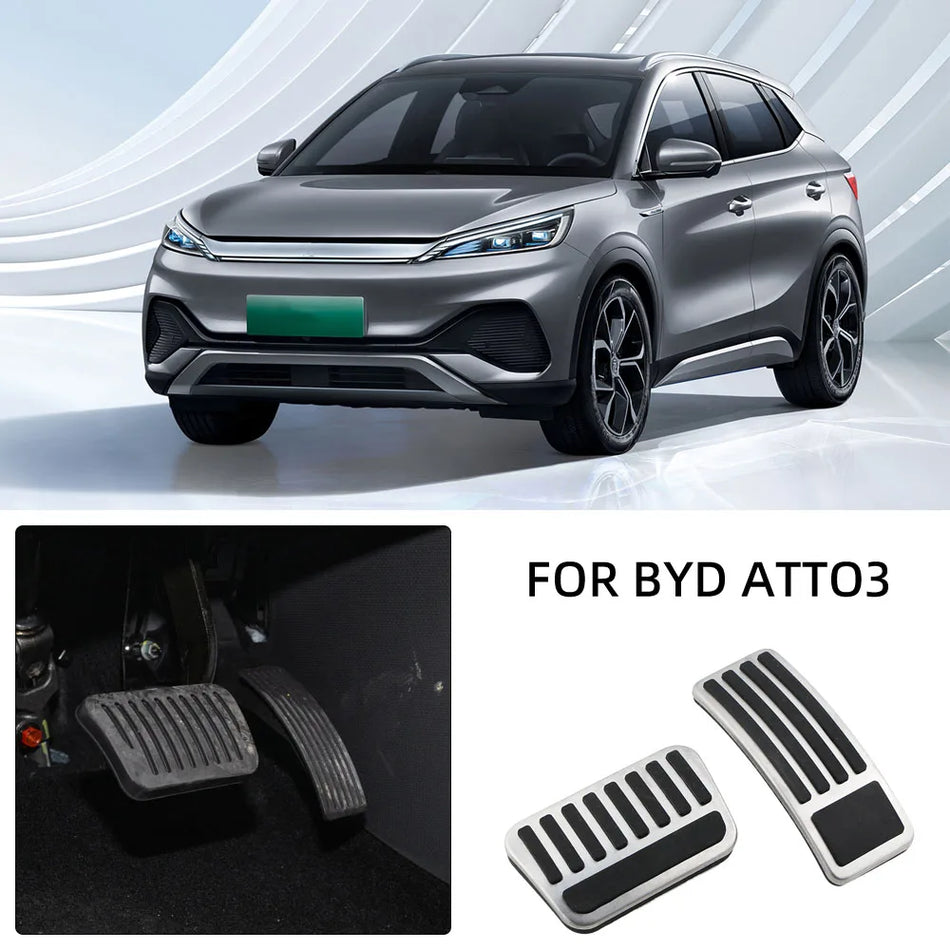 BYD Atto 3 Nerūdijančio Plieno Automobilio Pėdos Pedalo Dangteliai Neslystantys