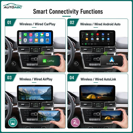 12.3'' Multimedia Touch Screen Radio Wireless Carplay Android Auto for Mercedes Benz ML ML350 W166 GL X166 2012-2015 with BT GPS by InterCyprus Trading Ltd