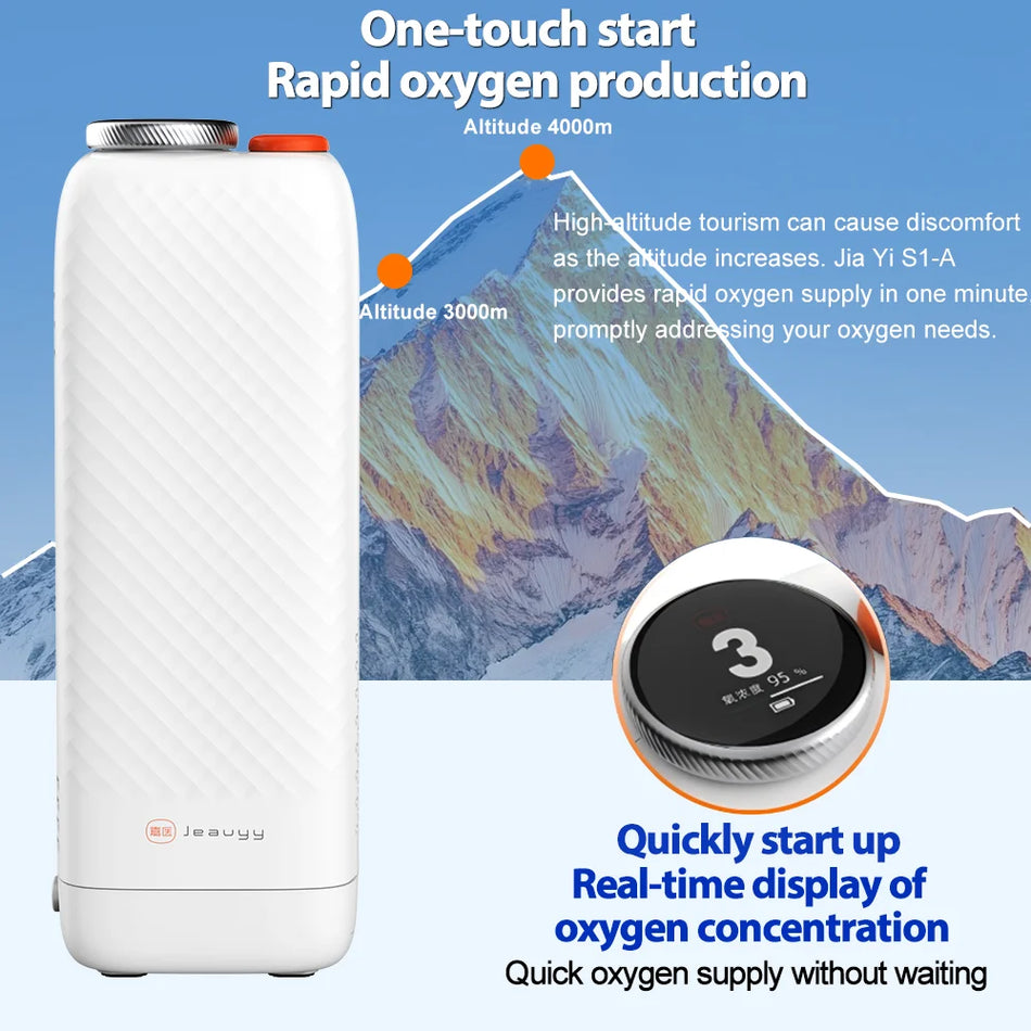 1L Przenośny Koncentrator Tlenu 1-5 Poziomów 93 Procent