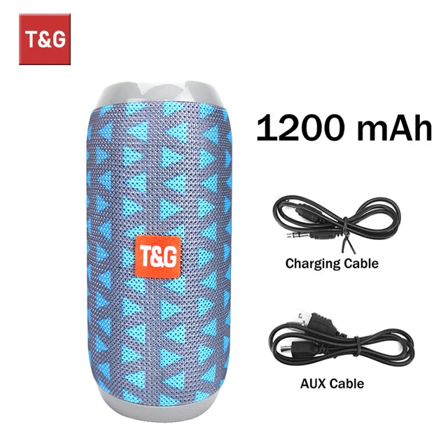 T&amp;G TG117 Waterproof Bluetooth Speaker Sky Blue