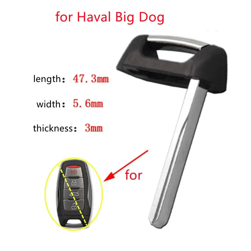 10pcs/lot Emergency Insert Smart Small Mechanical Key for Great Wall M6H7 Haval Big Dog Smart Card Key by InterCyprus Trading Ltd