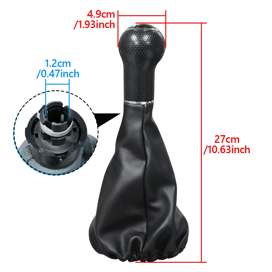 Bouton de levier de vitesses à 5 rapports avec soufflet pour Volkswagen Golf MK3