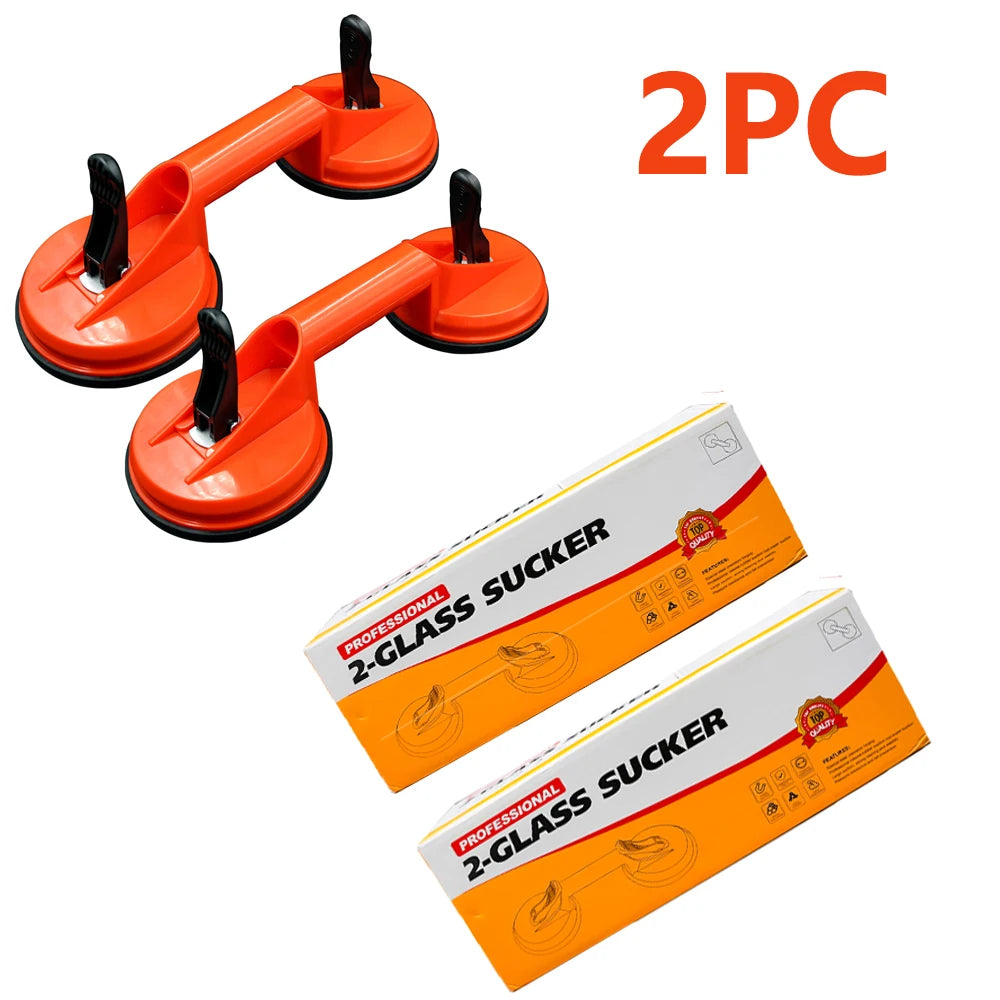 Glass Lifting Suction Cups &ndash; Heavy Duty Vacuum ABS Handle 2PC with box