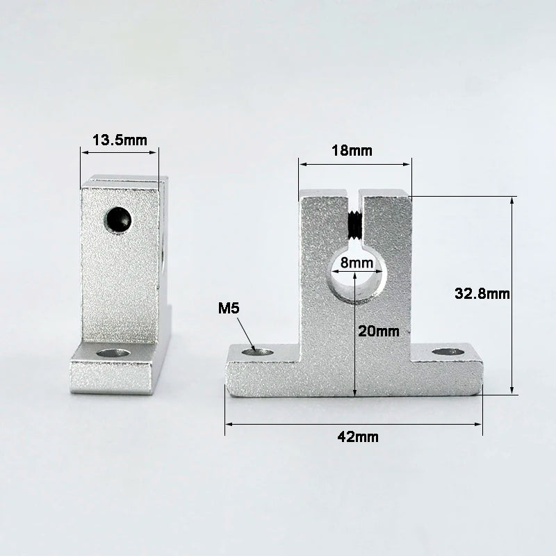 2Pcs Linear Bearing Rail Support SK8 SK25 Bracket &ndash; Easy 8mm / CHINA / 2Pcs