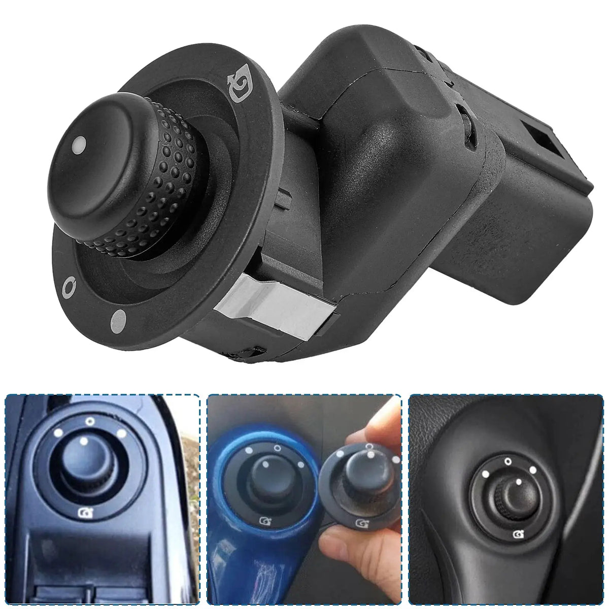 8200214921 8200676529 Electric Wing Side Mirror Knob Control Switch Button With Folding For Renault Captur Clio MK4 Modus Captur by InterCyprus Trading Ltd