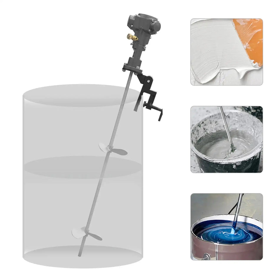 1/2 HP Pneumatic Paint Mixer &ndash; Explosion-Proof for Coatings