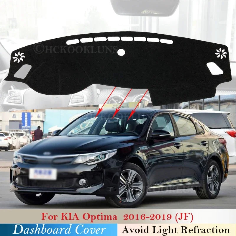 Kojelaudan Auringonsuojamatto UV-suojalla Kia Optima JF K5 2016:lle