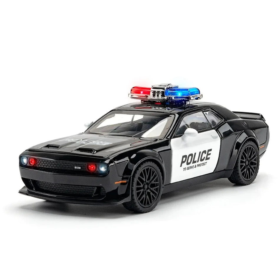 Policijski avto visoke podrobnosti diecast zlitine za Dodge Hellcat