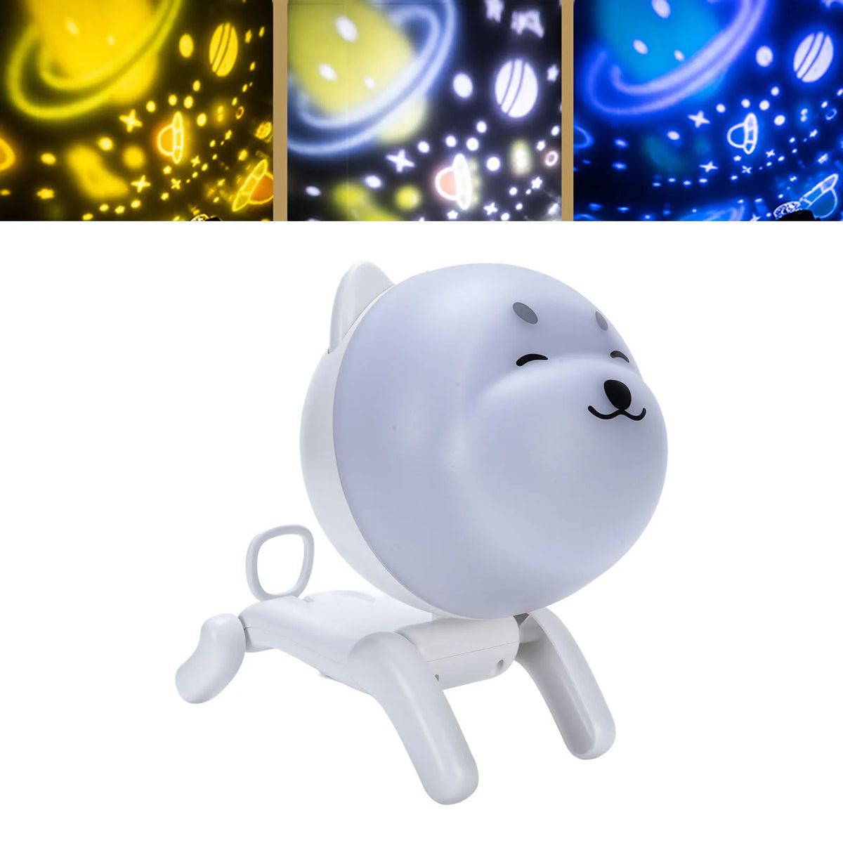 Dog Projector Night Lamp &ndash; Rotating LED Star Light