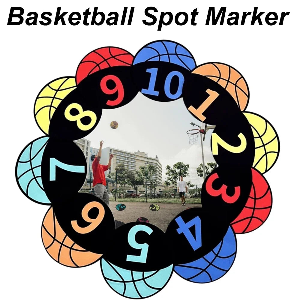 Colourful 23CM Basketball Spot Markers with Anti-Slip Design