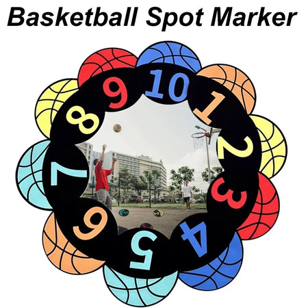 Colourful 23CM Basketball Spot Markers with Anti-Slip Design