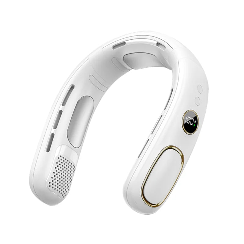 Raugee Neck Fan 4000mAh Bladeless &ndash; With LED Display WHITE