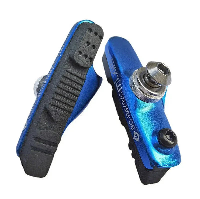 R470VC Road Bike Brake Pads &ndash; CNC Machined V-Brake Shoes Blue