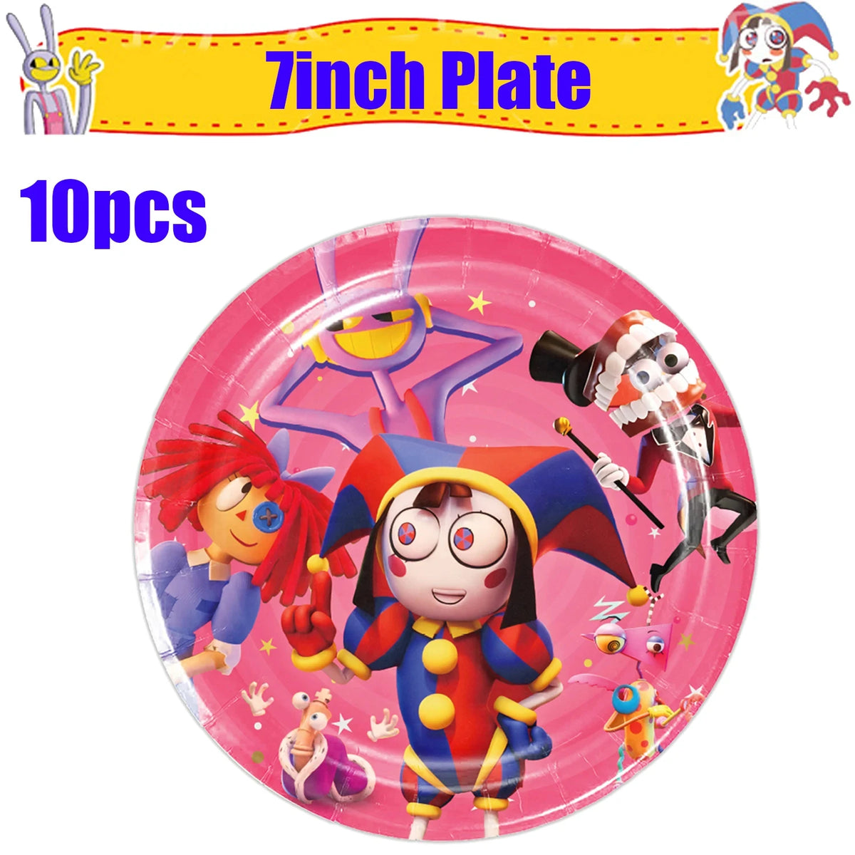 Amazing Digital Circus Party Tableware &amp; Decorations