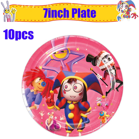 Amazing Digital Circus Party Tableware &amp; Decorations