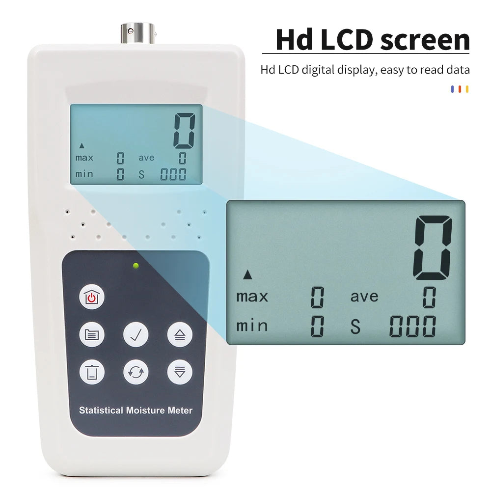 KMS680H Portable Hay Moisture Meter - HD LCD Screen